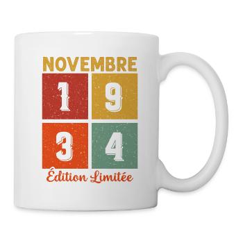 Novembre 1934 Édition limitée - Mug blanc - blanc - Droite