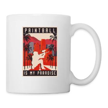 Paintball de palmier de Californie - Mug blanc - blanc - Droite