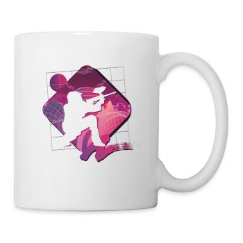 Vaporwave Paintball - Tasse - Weiß - Rechts