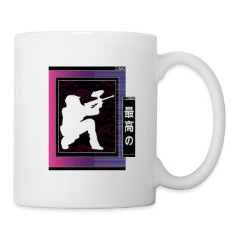 Vaporwave Metaverse Paintball - Mug blanc - blanc - Droite