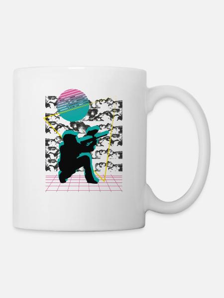 Vaporwave Paintball - Tasse - Weiß