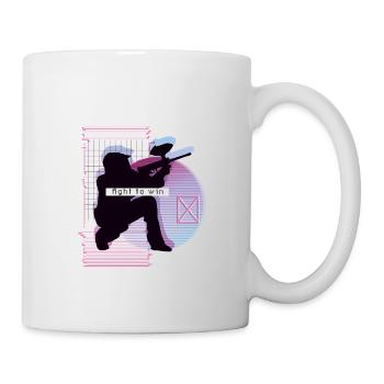 Vaporwave Metaverse Paintball - Mug blanc - blanc - Droite