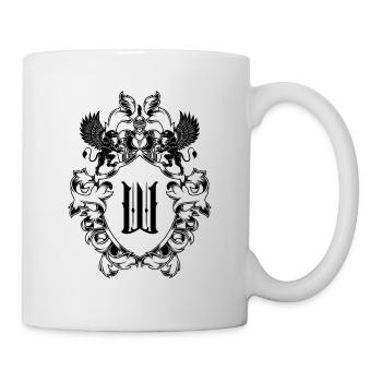 Armoiries de la lettre W - Mug blanc - blanc - Droite