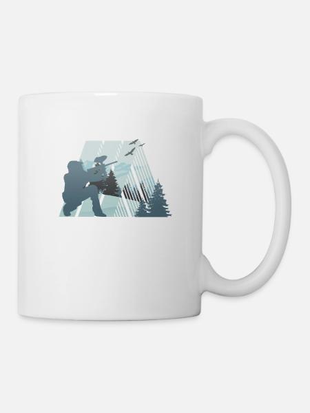 Joueur de Paintball Paintball - Mug blanc - blanc