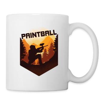 Paintball Paintballspieler - Tasse - Weiß - Rechts