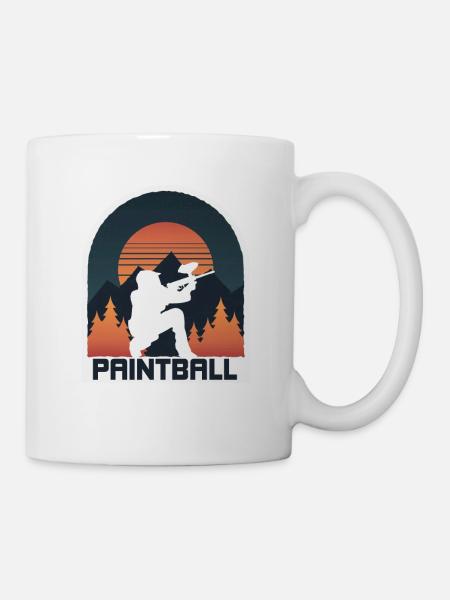 Joueur de Paintball Paintball - Mug blanc - blanc