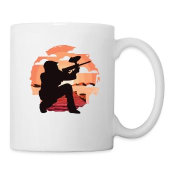 Paintball Paintballspieler - Tasse - Weiß - Rechts