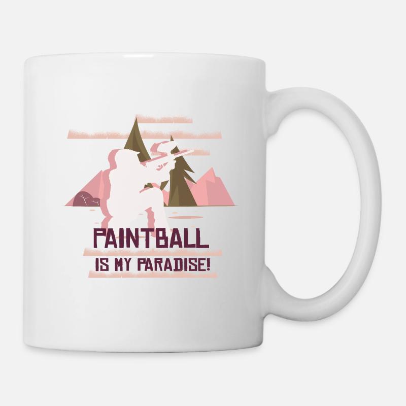 Joueur de Paintball Paintball - Mug blanc - blanc