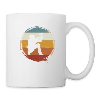 Paintball rétro - Mug blanc - blanc - Droite