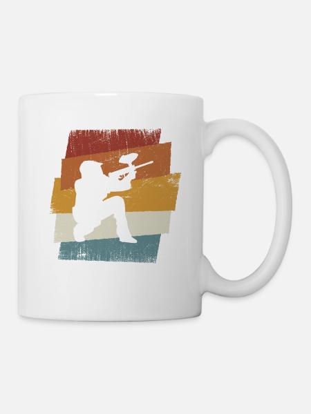 Paintball rétro - Mug blanc - blanc