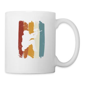 Paintball rétro - Mug blanc - blanc - Droite