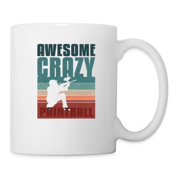 Paintball rétro - Mug blanc - blanc - Droite