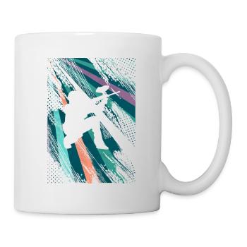 Paintball rétro - Mug blanc - blanc - Droite
