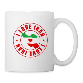 I love Iran Persian - Mug - white - Right