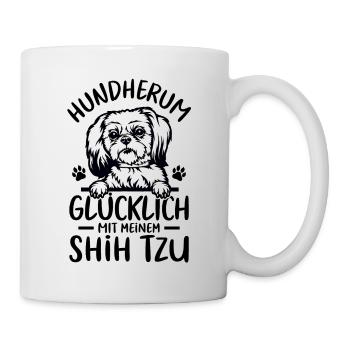 Hund Glücklich mit meinem Shih Tzu - Tasse - Weiß - Rechts