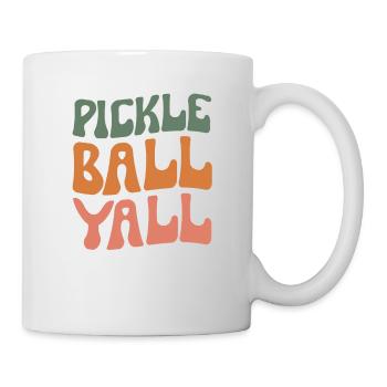 Pickleball Yall Southern Texas Pickleball Player - Mug - white - Right