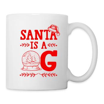Le Père Noël est un OG - Mug blanc - blanc - Droite