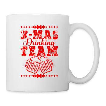 X-mas Drinking Team - Tasse - Weiß - Rechts