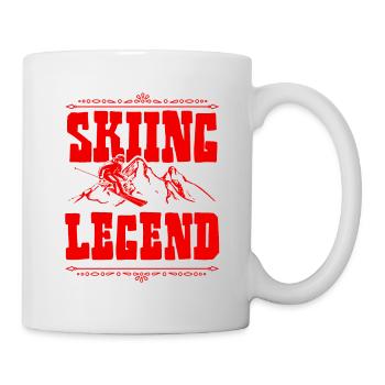 Légende du ski - Mug blanc - blanc - Droite