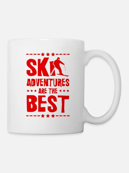 Ski Adventures - Tasse - Weiß