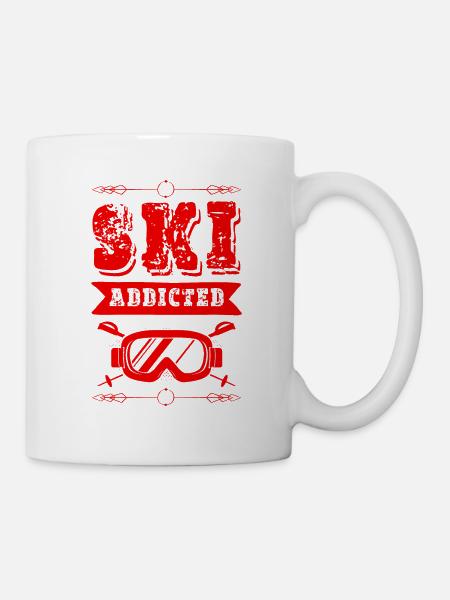 Ski Addicted - Tasse - Weiß