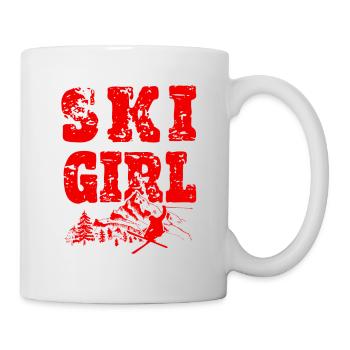 Ski Girl - Mug blanc - blanc - Droite
