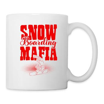 Snowboarding Mafia - Tasse - Weiß - Rechts