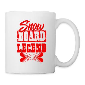 Snowboard Legend - Tasse - Weiß - Rechts