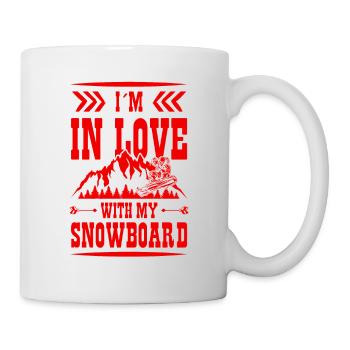 love Snowboarding - Tasse - Weiß - Rechts
