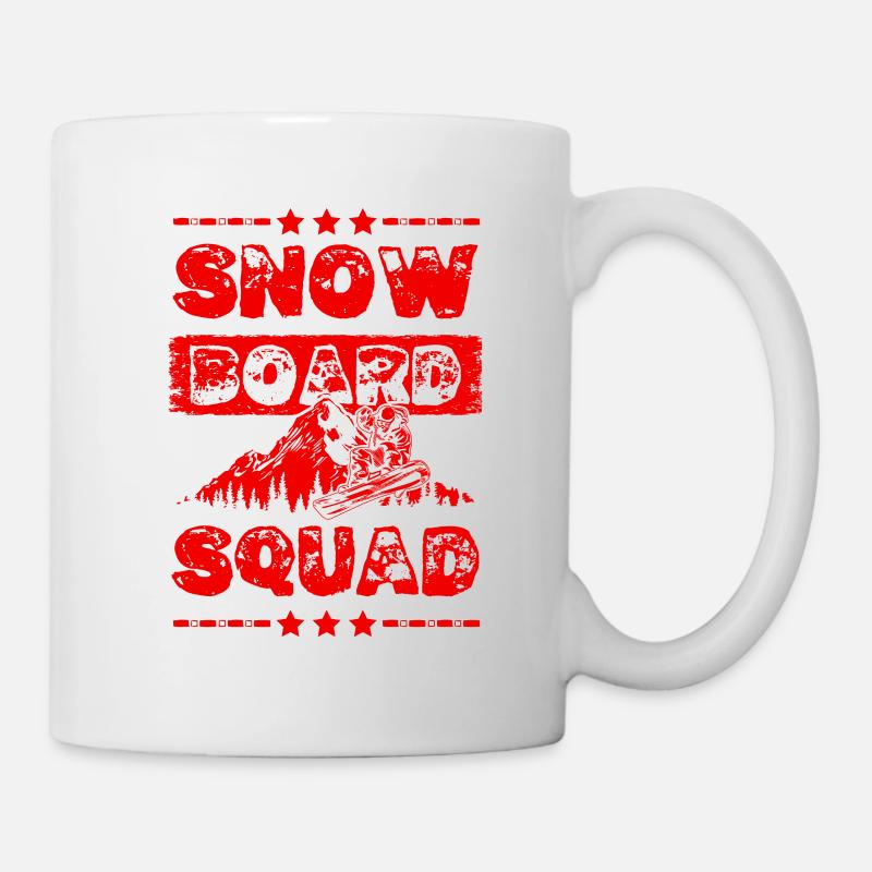 Snowboard Squad - Tasse - Weiß