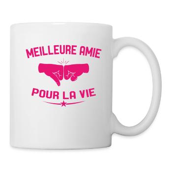 Meilleure Amie Pour La Vie Cadeau Anniversaire - Mug blanc - blanc - Droite