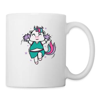 pom-pom girl licorne créature mythique sport - Mug blanc - blanc - Droite