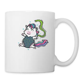 Licorne Danse Créature mythique Sports - Mug blanc - blanc - Droite