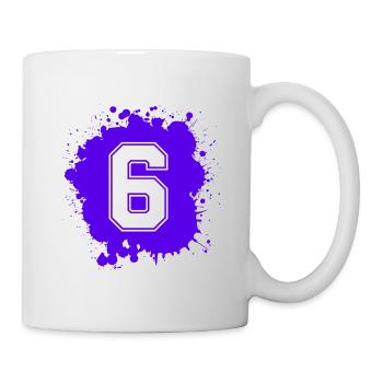 6 Nombre d’objets blob - Mug blanc - blanc - Droite