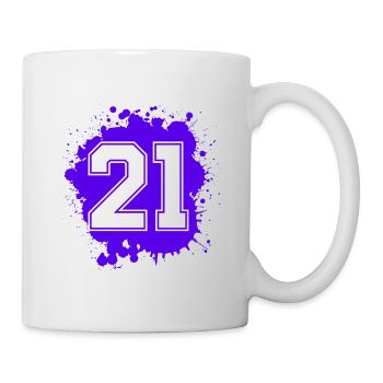 21 Nombre d’objets blob - Mug blanc - blanc - Droite