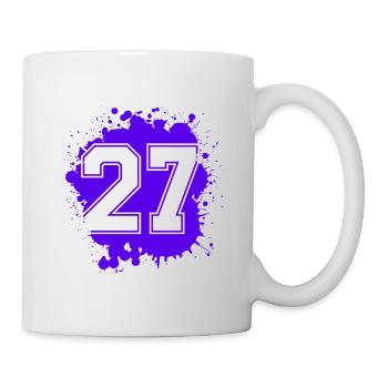 27 Nombre d’objets blob - Mug blanc - blanc - Droite