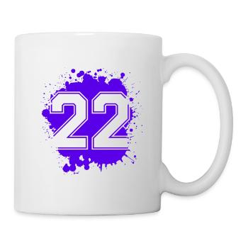22 Nombre d’objets blob - Mug blanc - blanc - Droite