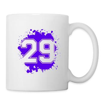 29 Nombre d’objets blob - Mug blanc - blanc - Droite