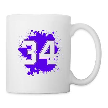 34 Nombre d’objets blob - Mug blanc - blanc - Droite