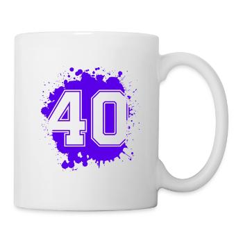40 Nombre d’objets blob - Mug blanc - blanc - Droite