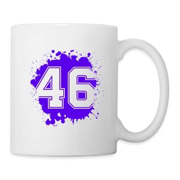 46 Nombre d’objets blob - Mug blanc - blanc - Droite