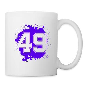 49 Nombre d’objets blob - Mug blanc - blanc - Droite