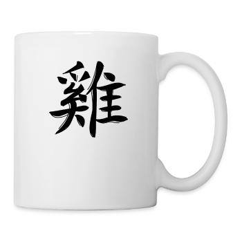 Coq Signe du zodiaque chinois - Mug blanc - blanc - Droite
