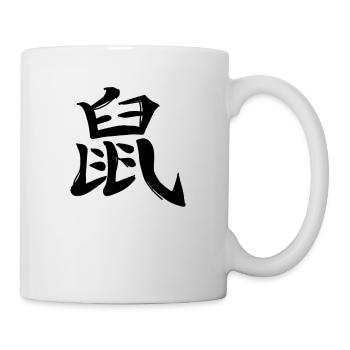 Ratte Chinesisches Sternzeichen - Tasse - Weiß - Rechts