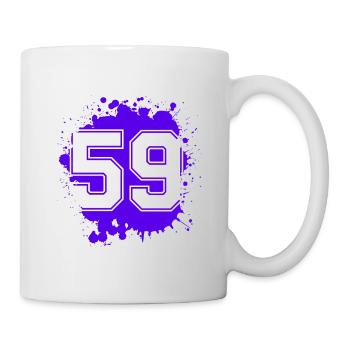59 Nombre d’objets blob - Mug blanc - blanc - Droite