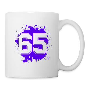 65 Nombre d’objets blob - Mug blanc - blanc - Droite