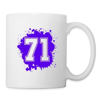71 Nombre d’objets blob - Mug blanc - blanc - Droite
