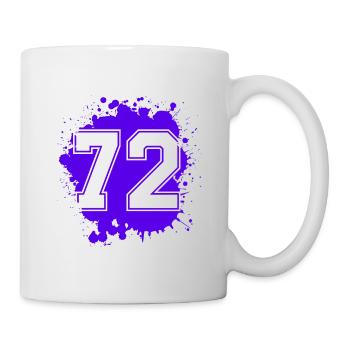 72 Nombre d’objets blob - Mug blanc - blanc - Droite