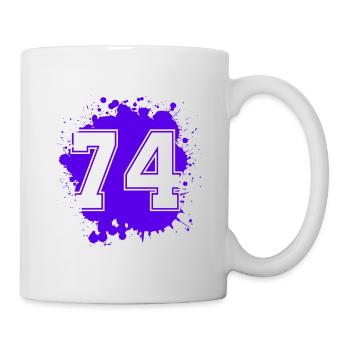 74 Nombre d’objets blob - Mug blanc - blanc - Droite