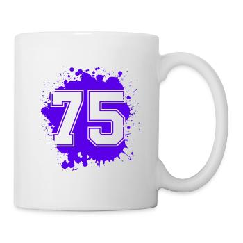 75 Nombre d’objets blob - Mug blanc - blanc - Droite